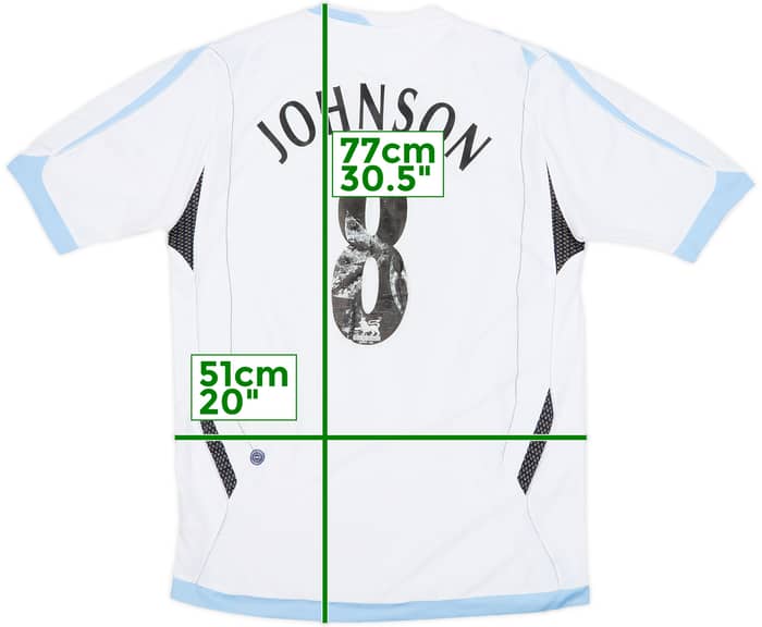 2006-07 Everton Away Shirt Johnson #8- 5/10 - (M)