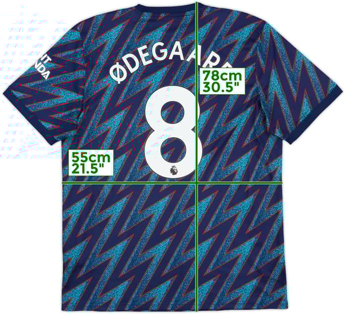 2021-22 Arsenal Third Shirt Odegaard #8 - 10/10 - (L)