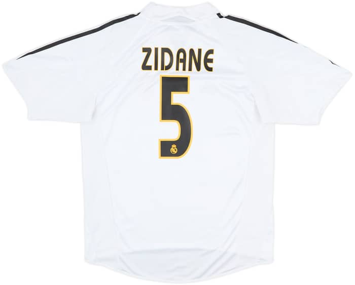 2004-05 Real Madrid Home Shirt Zidane #5 - 7/10 - (M)