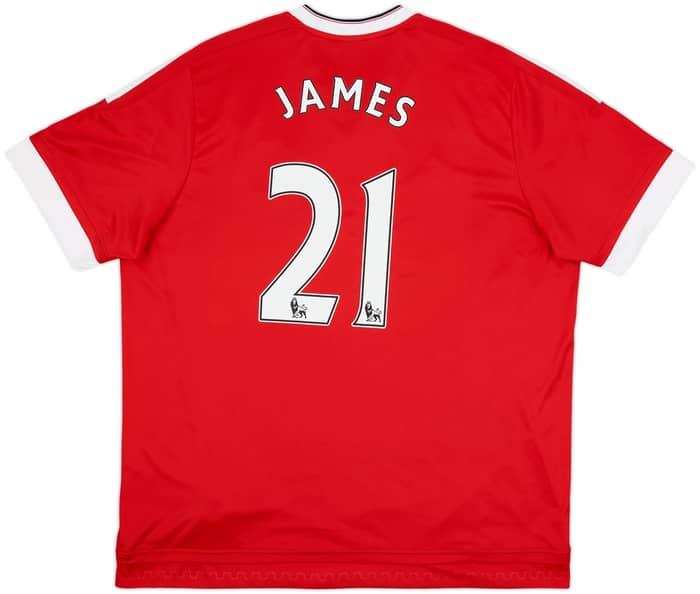 2015-16 Manchester United Home Shirt James #21 - 8/10 - (XXL)
