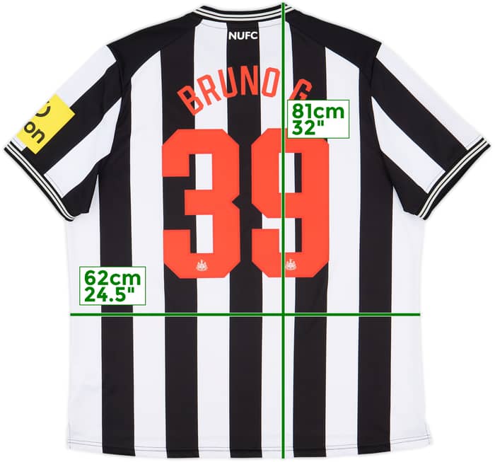 2023-24 Newcastle Home Shirt Bruno G. #39 - 9/10 - (XXL)
