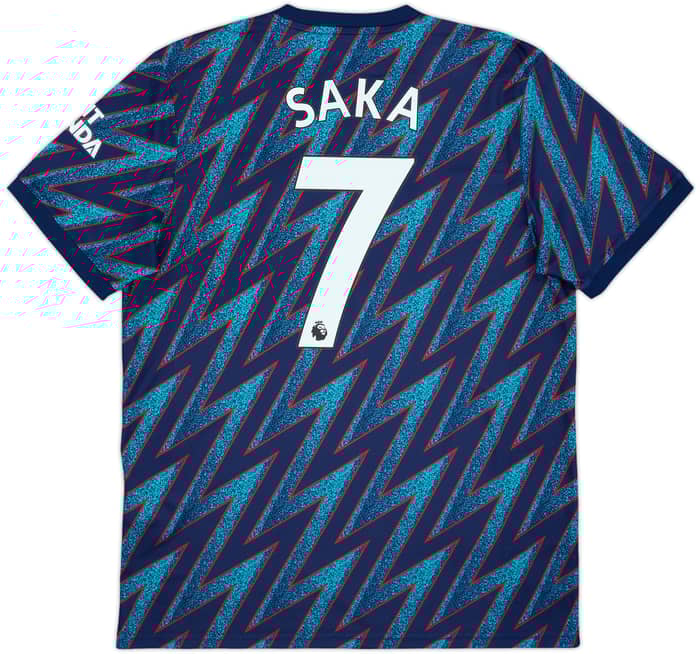 2021-22 Arsenal Third Shirt Saka #7 - 9/10 - (L)