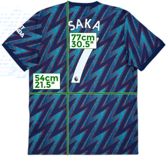 2021-22 Arsenal Third Shirt Saka #7 - 9/10 - (L)