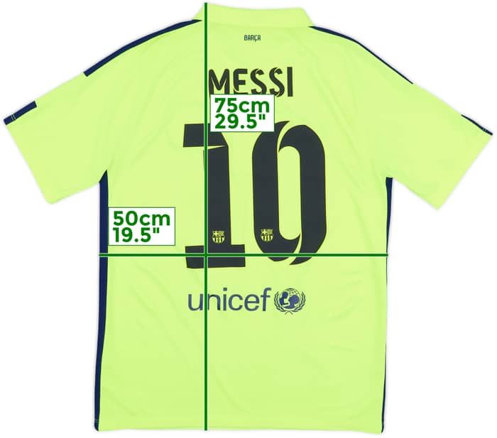 2014-15 Barcelona Third Shirt Messi #10 - 8/10 - (M)