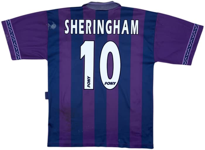 1995-97 Tottenham Away Shirt Sheringham #10 - 5/10 - (M)