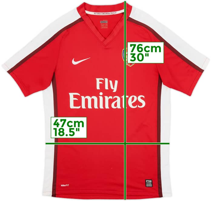 2008-10 Arsenal Home Shirt Walcott #14 - 5/10 - (S)