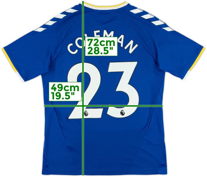 2021-22 Everton Home Shirt Coleman #23 - 8/10 - (M)