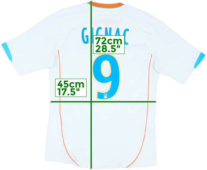 2012-13 Olympique Marseille Home Shirt Gignac #9 - 6/10 - (S)