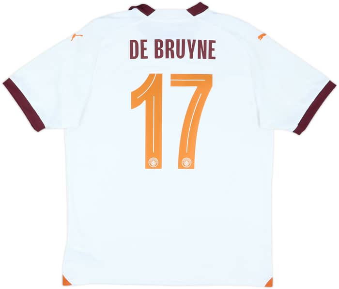 2023-24 Manchester City Away Shirt De Bruyne #17 - 9/10 - (L)