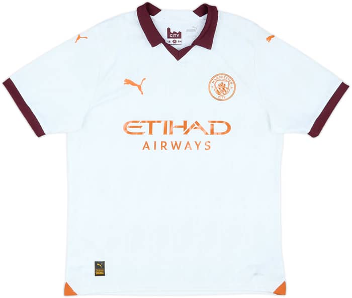 2023-24 Manchester City Away Shirt De Bruyne #17 - 9/10 - (L)
