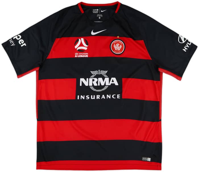 2017-18 Western Sydney Wanderers Home Shirt - 10/10 - (XL)