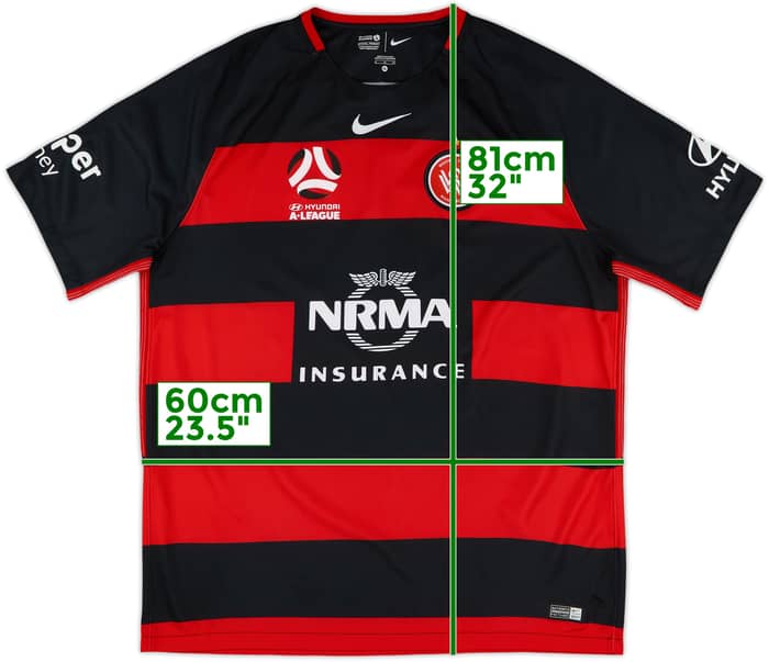 2017-18 Western Sydney Wanderers Home Shirt - 10/10 - (XL)