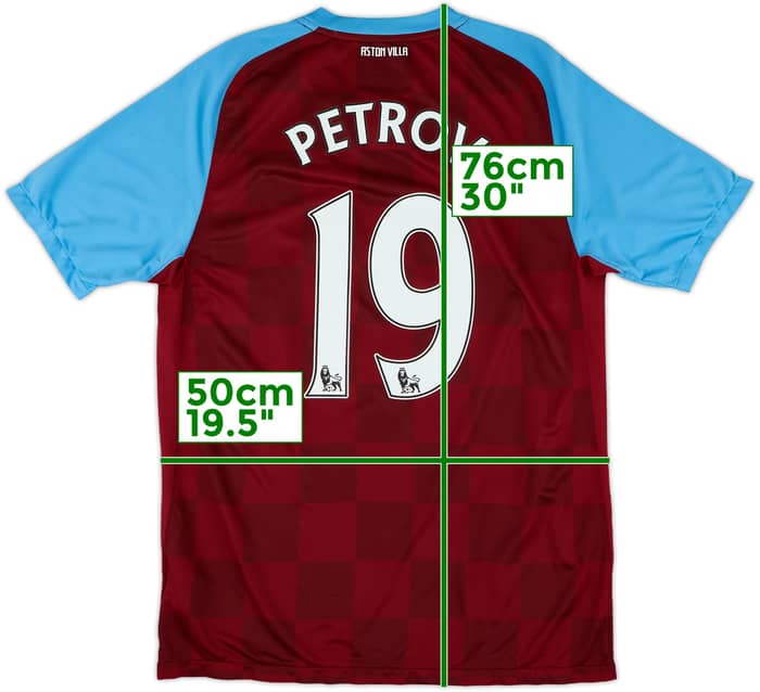 2011-12 Aston Villa Home Shirt Petrov #19 - 7/10 - (M)