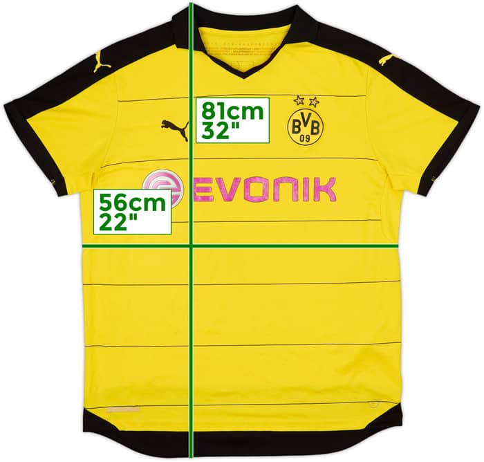 2015-16 Borussia Dortmund Home Shirt - 5/10 - (XL)