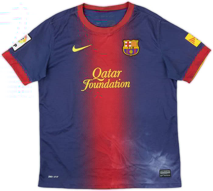 2012-13 Barcelona Home Shirt - 4/10 - (L.Boys)