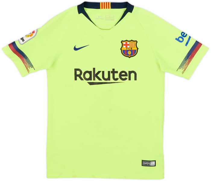 2018-19 Barcelona Away Shirt - 5/10 - (M.Boys)