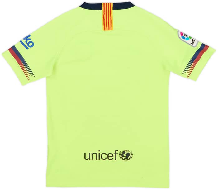 2018-19 Barcelona Away Shirt - 5/10 - (M.Boys)