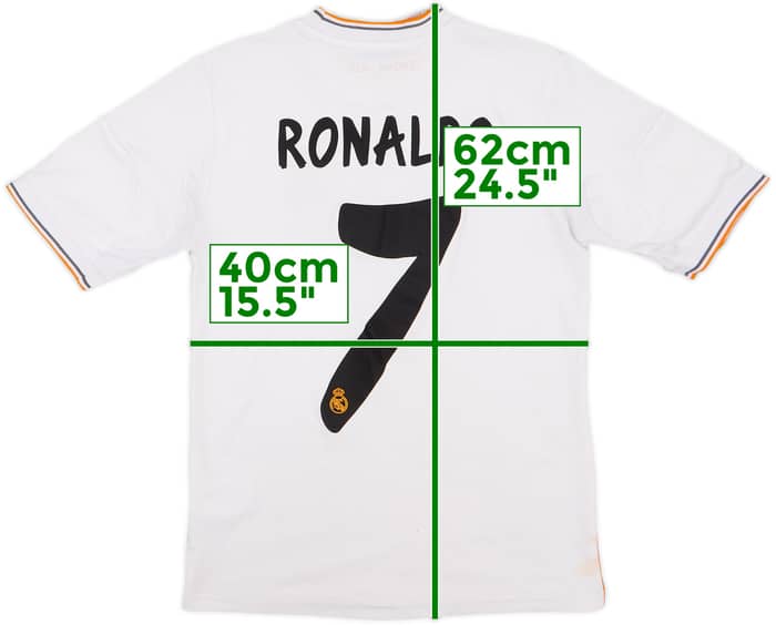 2013-14 Real Madrid Home Shirt Ronaldo #7 - 4/10 - (M.Boys)