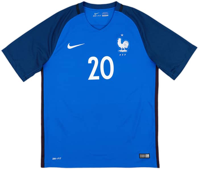 2016-17 France Home Shirt Mbappe #20 - 10/10 - (M)