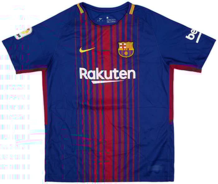 2017-18 Barcelona Home Shirt - 9/10 - (L.Boys)