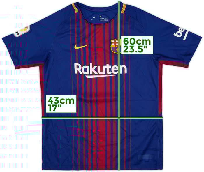 2017-18 Barcelona Home Shirt - 9/10 - (L.Boys)