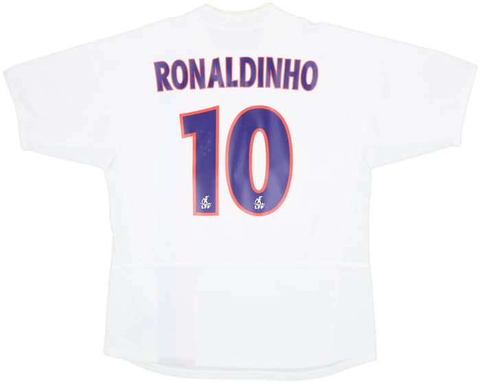 2002-03 Paris Saint-Germain Away Shirt Ronaldinho #10 - 8/10 - (L)
