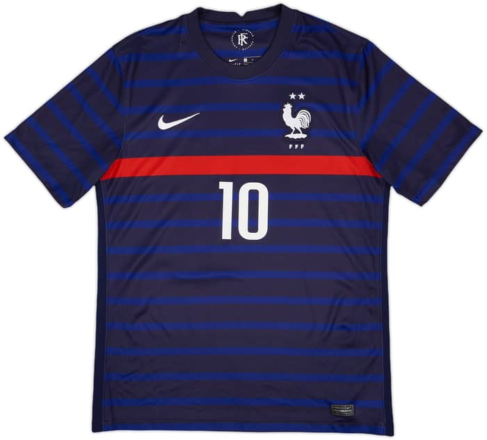 2020-21 France Home Shirt Mbappe #10 - 10/10 - (M)