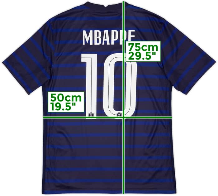 2020-21 France Home Shirt Mbappe #10 - 10/10 - (M)