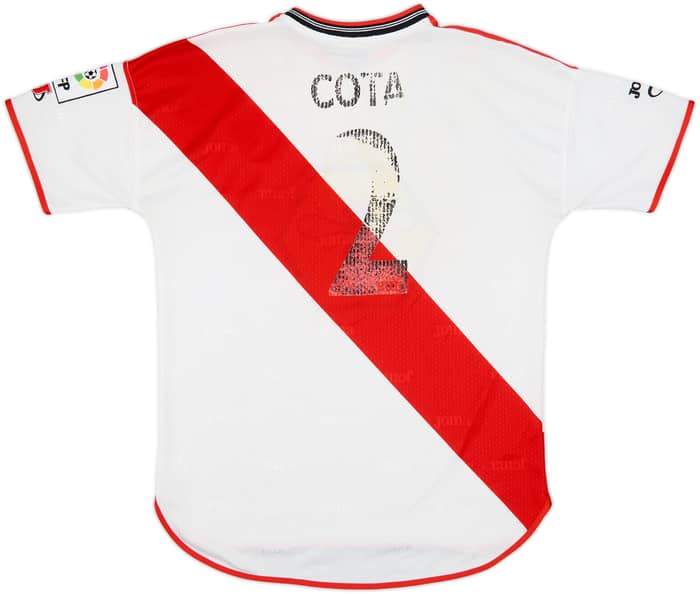 2000-01 Rayo Vallecano Home Shirt Cota #2 - 4/10 - (M)