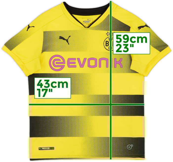 2017-18 Borussia Dortmund Home Shirt - 8/10 - (M.Boys)