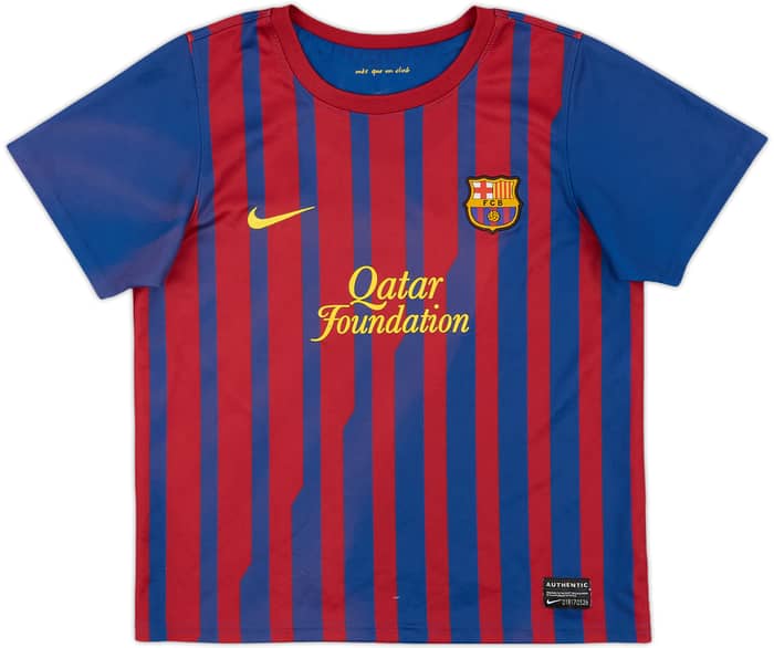 2011-12 Barcelona Home Shirt - 5/10 - (7-8 Years)