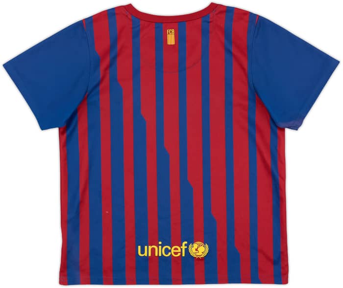 2011-12 Barcelona Home Shirt - 5/10 - (7-8 Years)