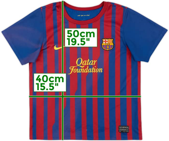 2011-12 Barcelona Home Shirt - 5/10 - (7-8 Years)