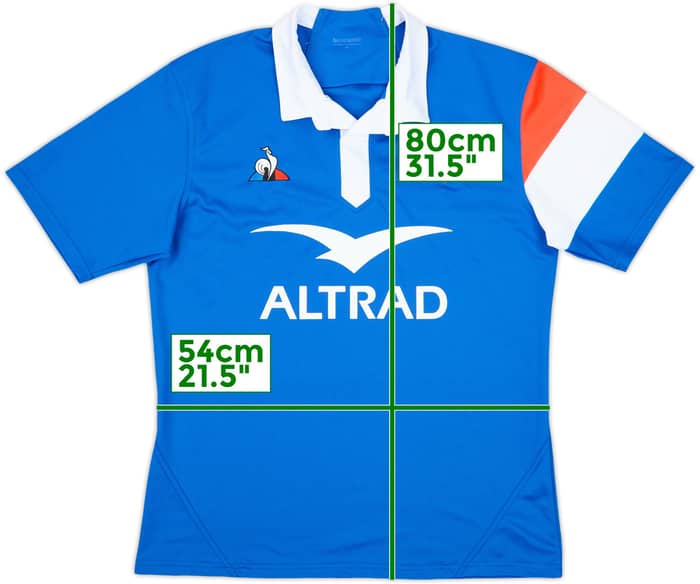 2019 France Rugby Home Shirt - 9/10 - (XXL)