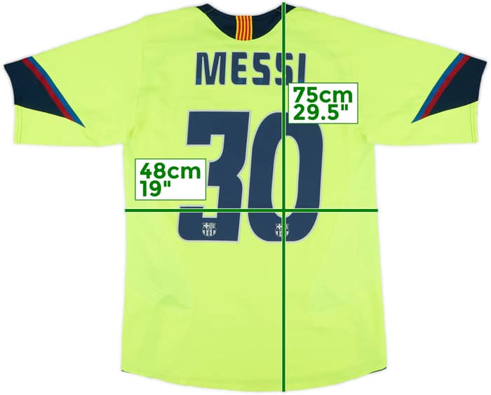 2005-06 Barcelona Away Shirt Messi #30 - 8/10 - (S)
