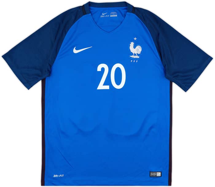 2016-17 France Home Shirt Mbappe #20 - 9/10 - (M)