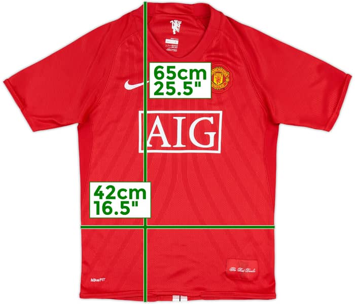 2007-09 Manchester United Home Shirt - 5/10 - (L.Boys)