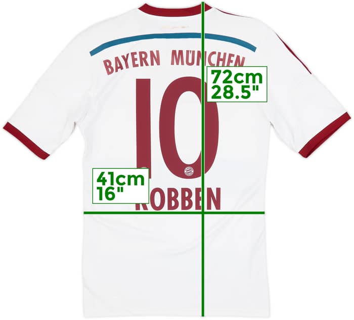 2014-15 Bayern Munich Away Shirt Robben #10 - 7/10 - (S)