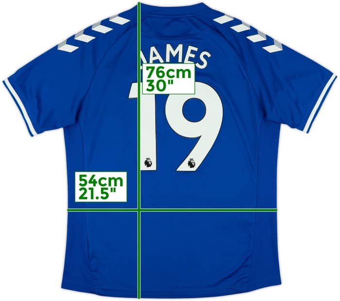 2020-21 Everton Home Shirt James #19 - 8/10 - (XL)