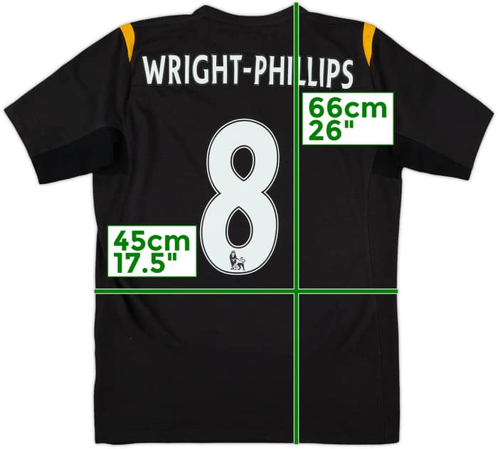 2009-10 Manchester City Away Shirt Wright-Phillips #8 - 9/10 - (XS)