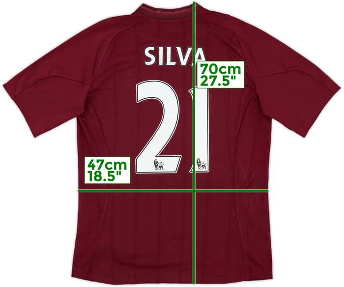2012-13 Manchester City Away Shirt Silva #21 - 7/10 - (M)