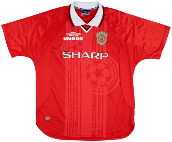 1999-00 Manchester United 'CL Winners' Shirt Beckham #7 - 8/10 - (XL)