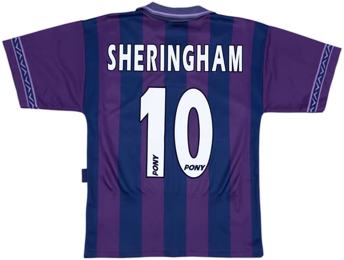 1995-97 Tottenham Away Shirt Sheringham #10 - 8/10 - (S)
