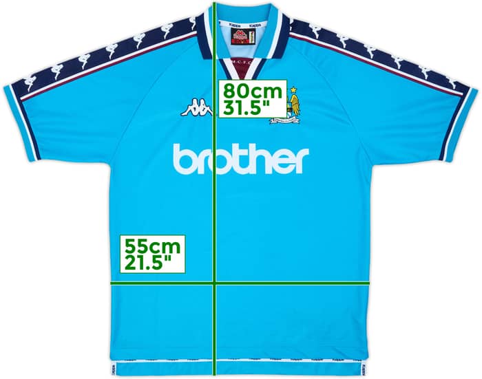 1997-99 Manchester City Home Shirt - 8/10 - (L)