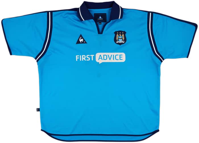 2002-03 Manchester City Home Shirt Goater #10 - 5/10 - (XXL)