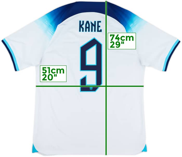 2022-23 England Home Shirt Kane #9 - 7/10 - (M)