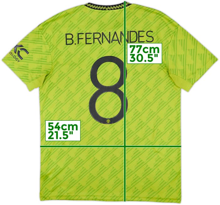 2022-23 Manchester United Third Shirt B.Fernandes #8 - 8/10 - (L)