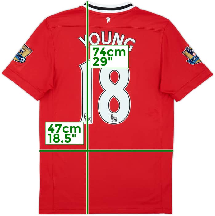 2011-12 Manchester United Home Shirt Young #18 - 8/10 - (S)