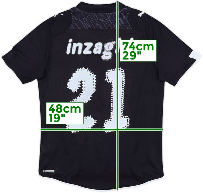 2009-10 Lazio Away Shirt Inzaghi #21 - 9/10 - (M)