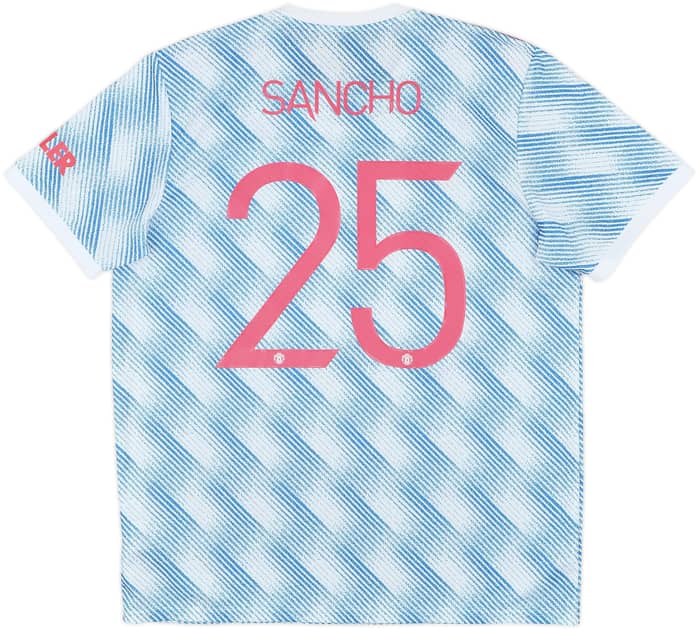 2021-22 Manchester United Away Shirt Sancho #25 - 9/10 - (XL)
